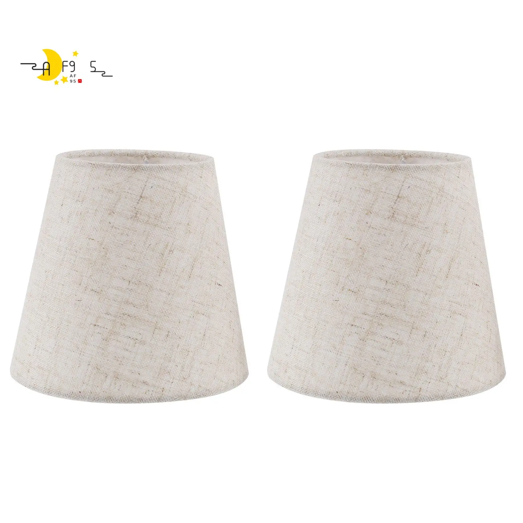 

AF95-2Pcs Small Lamp Shade Cloth Lamp Cover Chandelier Lamp Dust Cover Fabric Lamp Accessory For Table Lamp And Floor Light