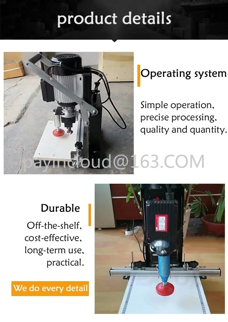 Woodworking Hinge Drill Portable Cutting Machine Three In One CNC Multi-function Semi-automatic Drilling Machine Lathe DIY Tool