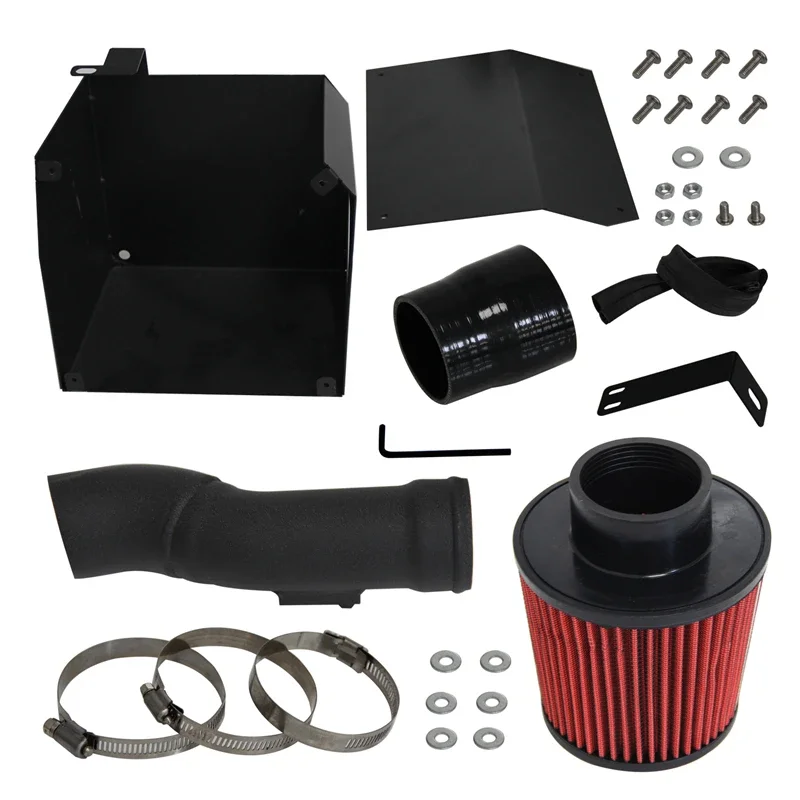 

Short Ram Air Intake Pipe & Heat Shield Fits for 2016-2021 Hond Civic Gen 10th 1.5L Turbo