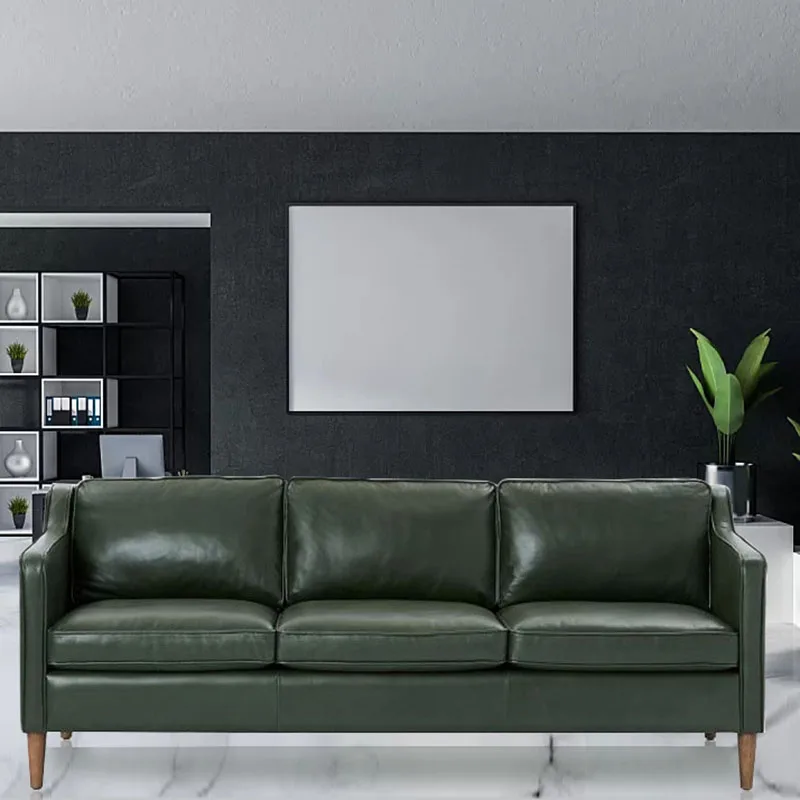 Luxury Living Room Sofas Modern Sectional Leather Living Room Sofas Beds Confort Recliner Nordic Dark Green Muebles Sofa Bed