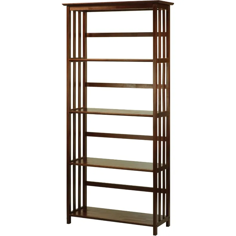 Mission Style 5-Shelf Bookcase,