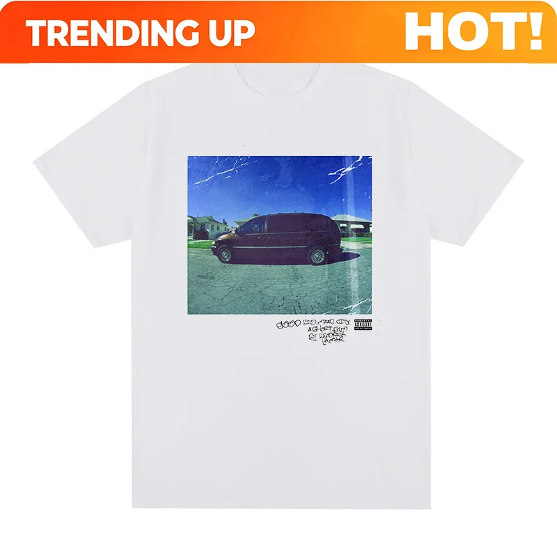 Kendrick Lamar Rapper Vintage T-shirt DAMN Hip Hop Y2k Clothes Cotton Men T shirt New Tee Tshirt Womens Tops