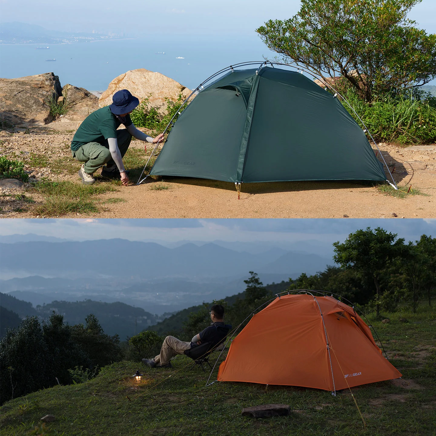 3F UL GEAR Taiji 2 超軽量二人用二層式キャンプ・観光・登山用防風
