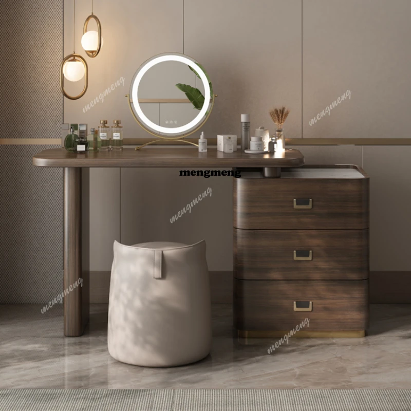 

Деревянный туалетный столик для хранения, органайзер с ящиками, скандинавский туалетный столик для макияжа, роскошный декор, мебель для спальни Mesa De Maquillaje