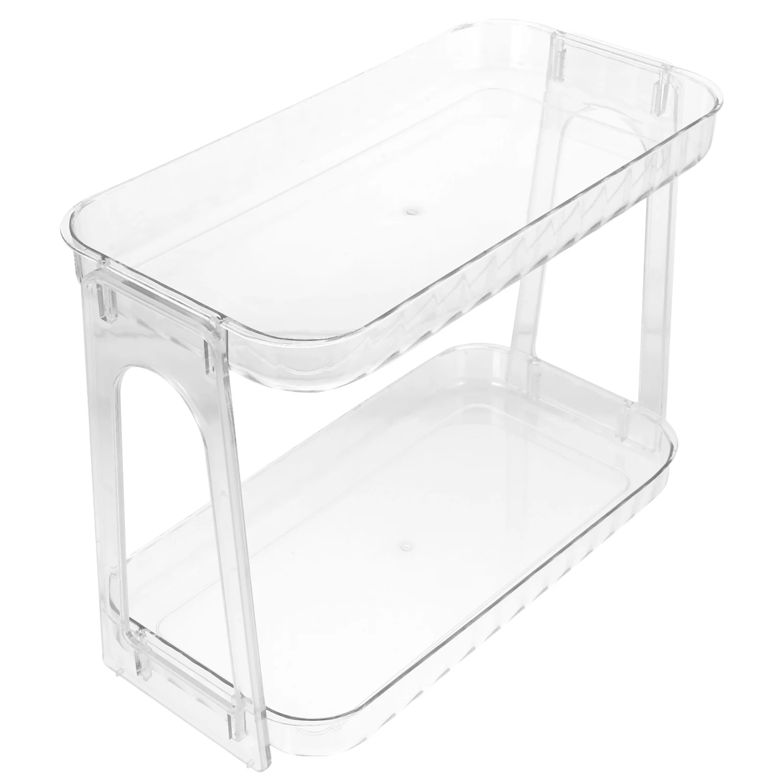 

Pet Double Tier Bathroom Storage Shelf Countertop Organizer Rack Desktop Toiletry Storage Stand