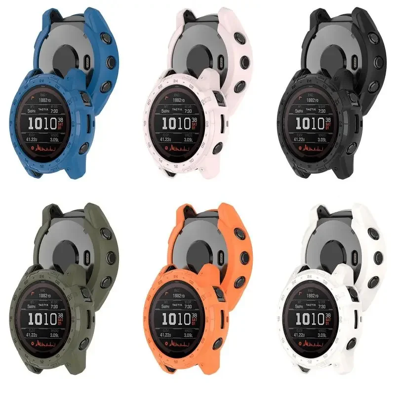 Custodia in Silicone per Garmin Enduro 2 Tactix 7 AMOLED Smart Watch Clear Soft protezione paraurti protettiva Shell Tactix7 OLED