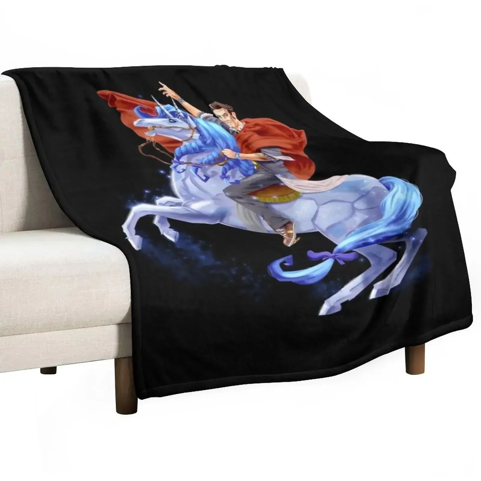

Handsome Jack & Buttstallion (no background) Throw Blanket Cozy Throw Blanket for Bed Sofa Chair