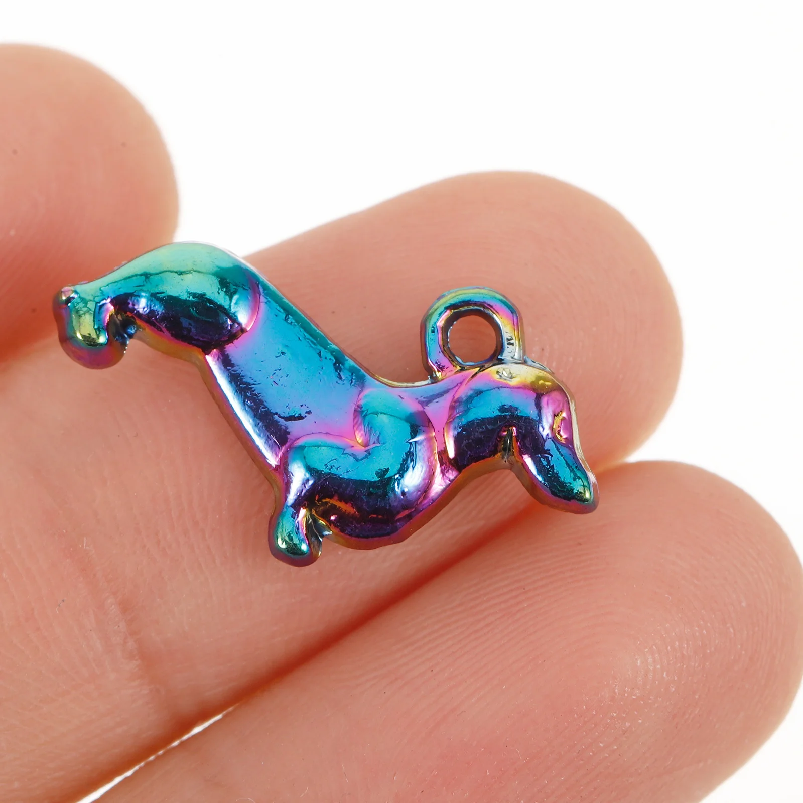 

10pcs Alloy Jewelry Charms Dog-Shaped Hanging Accessories For Diy Necklace Bracelet Earrings Craft Decor Pendants Ornaments