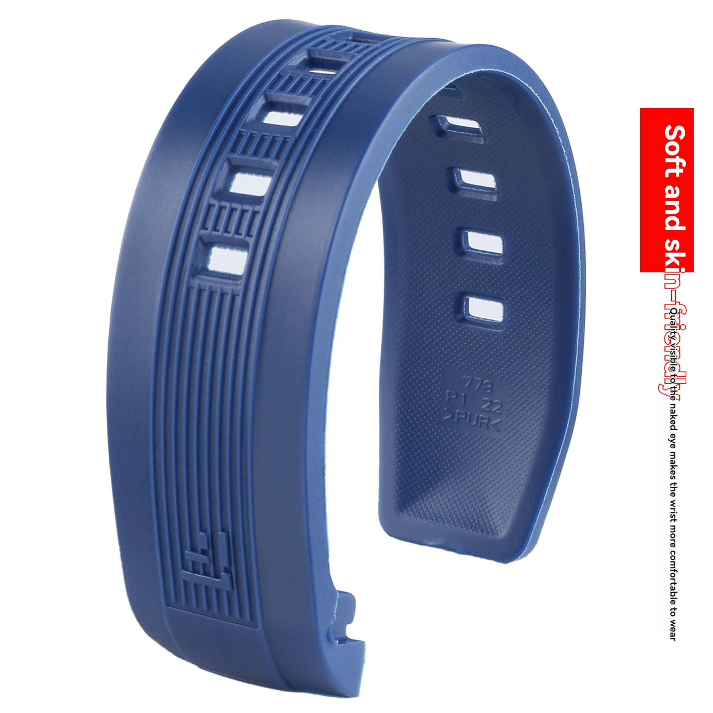 22mm Silicone Rubber Watch Band Strap with Curved End Links for Casio Edifice EQS-500 EQA-200 EQA-300 EQW-M600 Sport Men's view 4