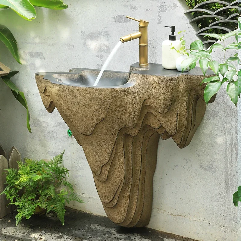 

Washbasin Balcony Terrace Creative Column Washbasin