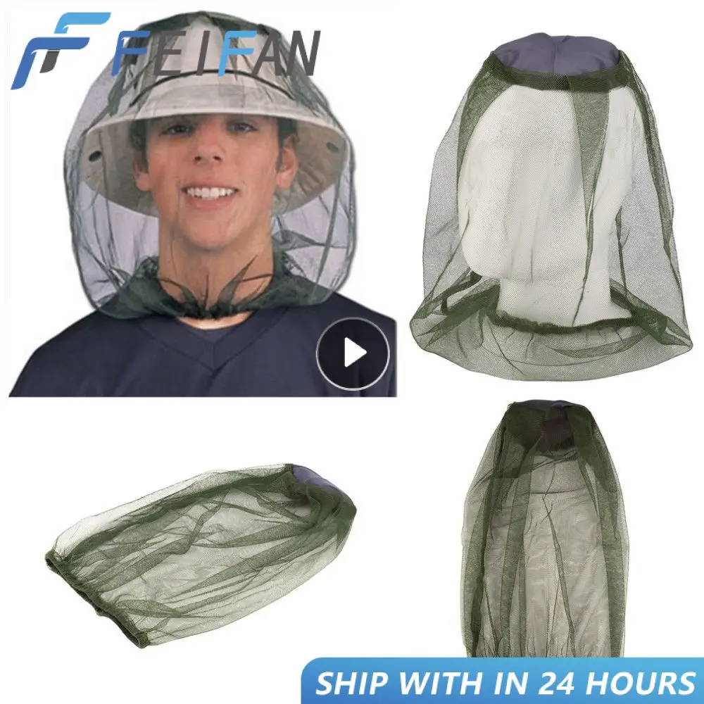 

Fishing Cap Insect Proof Mosquito Proof Cap Sunscreen Veil Anti Bee Cap Breathable Sunshade Mask Outdoor Travel Sunshade Mask