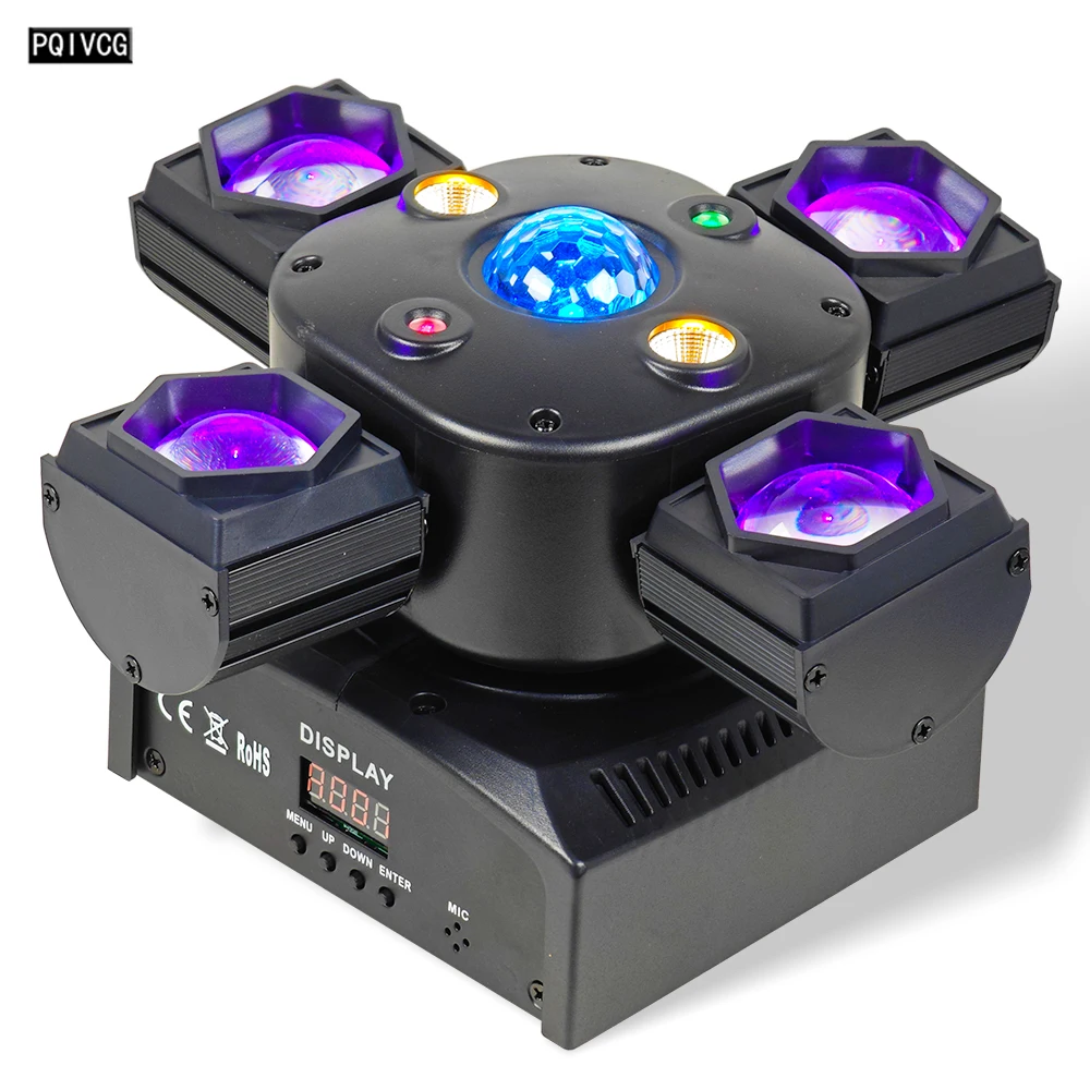 

4x10W 4 Head Moving Head Beam Light Magic ball+Beam+Laser+Strobe 4in1 Effect lights DMX512 Stage Lighting