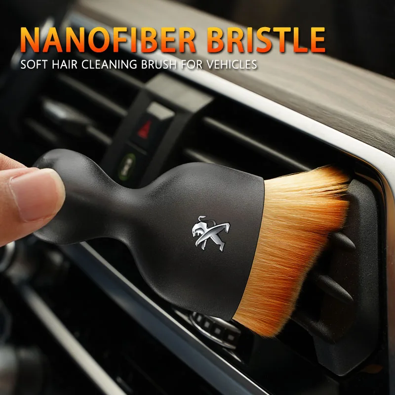 Herramienta de Limpieza Interior de Automóviles, Cepillo Suave para Rejillas de Ventilación del Tablero para Peugeot 208 308 307 3008 407 508 2008 5008 301 406 408 607 4008