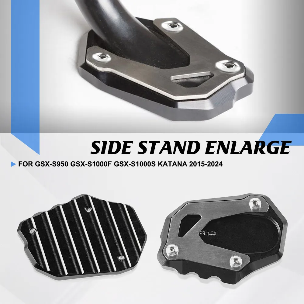 

FOR Suzuki GSX-S950 GSX-S1000F GSX-S1000S Katana 2015-2024 Foot Side Stand Pad Kickstand Support Extension GSXS 950 1000 S F