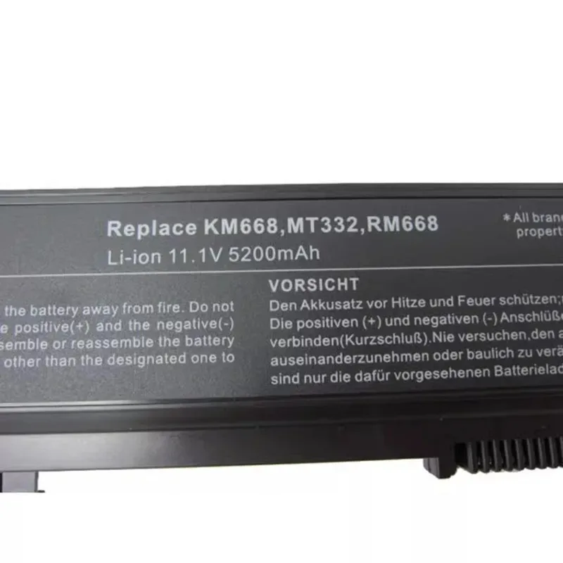 Brand New Replacement Laptop Battery 11.1V 5200mAh KM742 for Dell Latitude E5400 E5410 E5510 E5500 312-0762 312-0769 451-10616