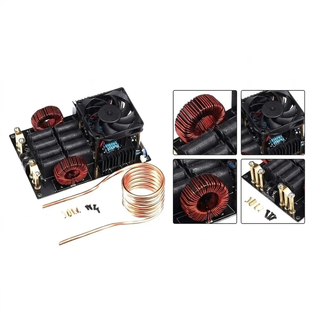 For Fafeicy Induction Heating PCB Assembly with 12V-40V Input Compatibility and Efficient Heat Dissipation via Cooling Fan