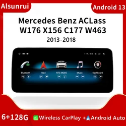 1920*720 Wireless Carplay Android 12 Car Radio For Mercedes W176 X117 X156 W463 2013-2018 Multimedia GPS NavigationScreen Stereo