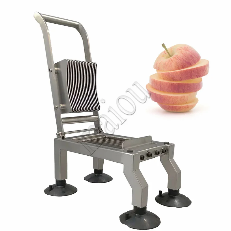 Stainless Steel Fruit Vegetable Section Slicing Machine Commercial Potato Tomato Lemon Manual Slicer Cutter