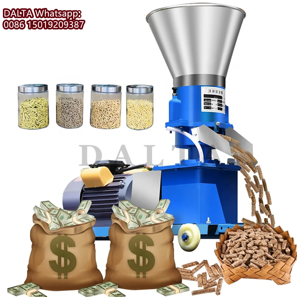 2024 Animal Poultry Feed Pellet Processing Machine Dog Fish Bird Food Maker Feed Pellet Production Line