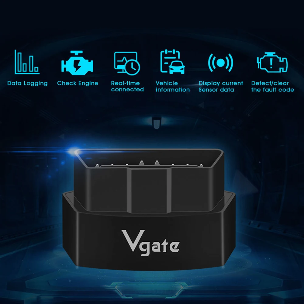 Vgate iCar3 ELM327 Wifi For Android/IOS ODB2 Car Diagnostic Scanner Bluetooth ELM 327 V2.1 OBD2 OBD 2 Code Reader Auto Scan Tool