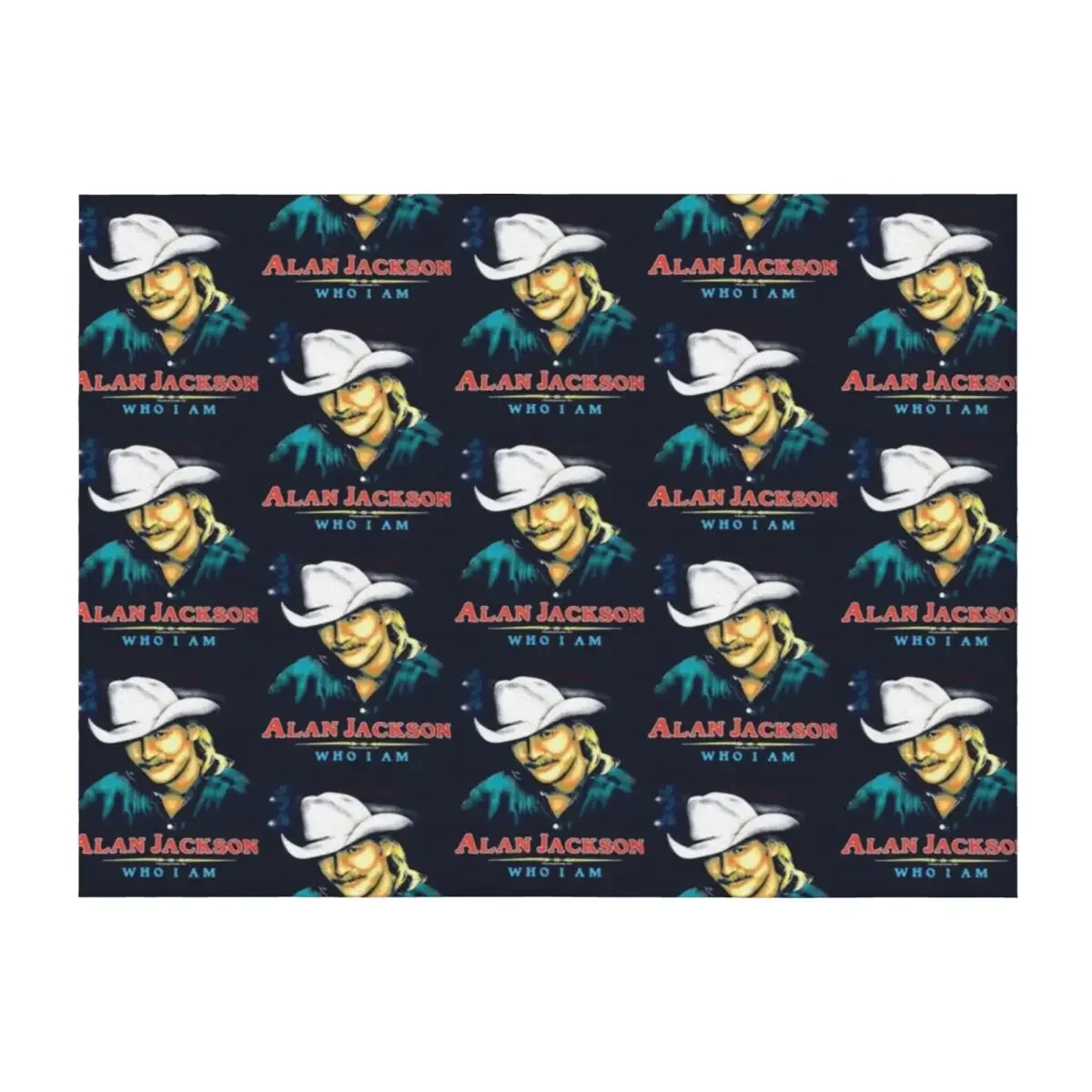 

Vintage 90s 1994 94 Alan Jackson Who I Am single Throw Blanket Blankets For Bed Hairys Moving sofa bed Blankets