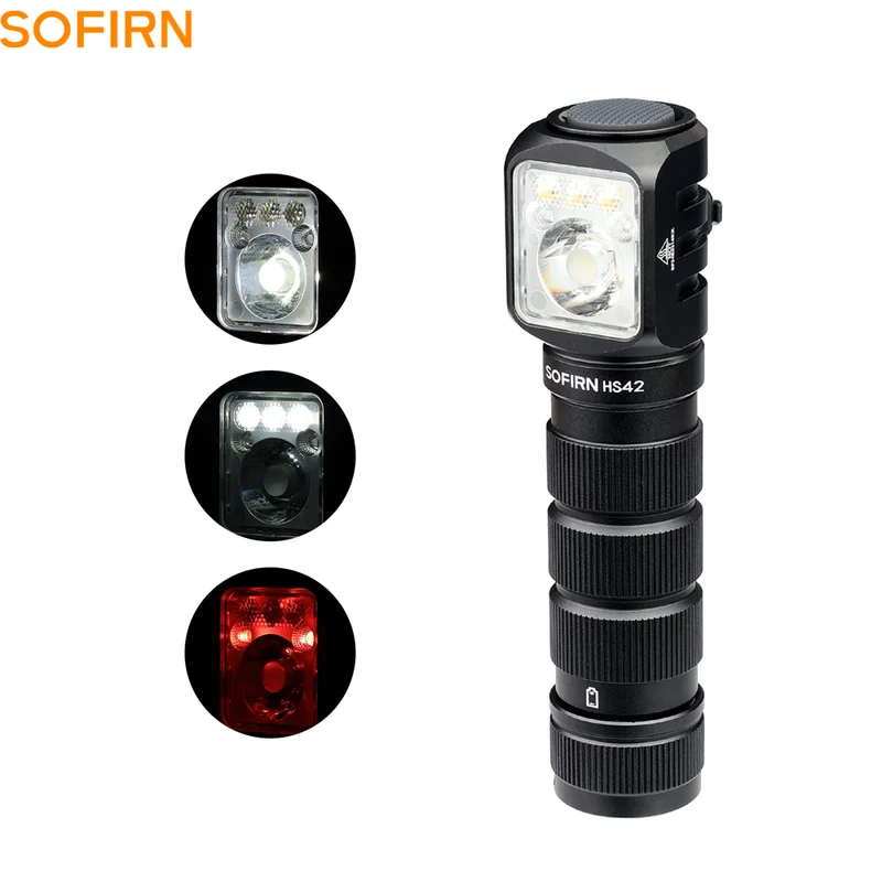 Farol Recarregável USB C com Lanterna LED