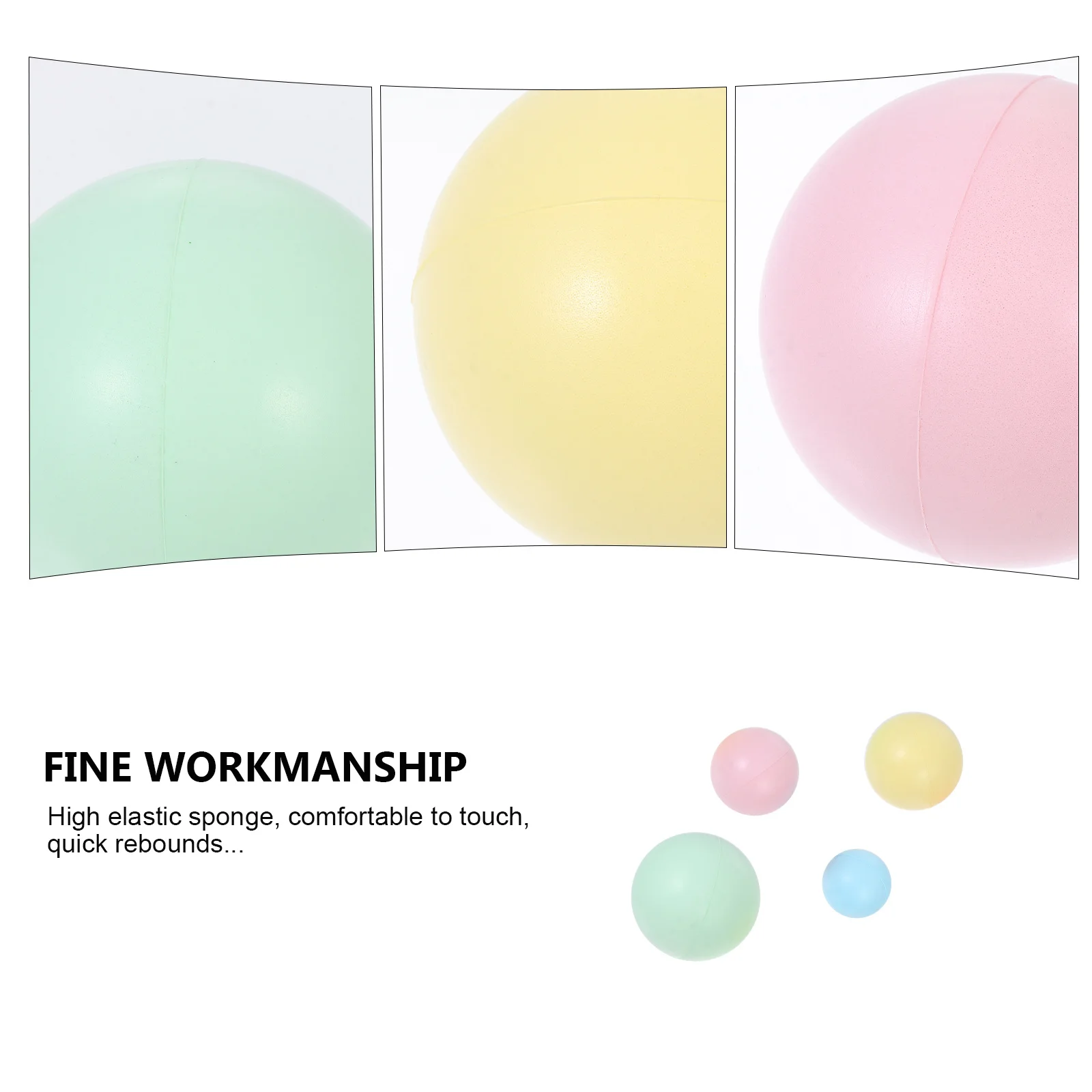 

4Pcs Piano Finger Trainers Grip Balls Durable Sponge Material Hand Shape Correction Stress Relief Assorted Color