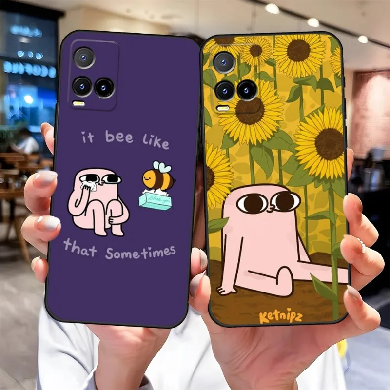 Ketnipz Phone Case For VIVO T2X Y33S Y31 Y21 Y76 Y73 X80 X60 X70 S12 IQOO 10 9 U5 NEO5SE S12 PRO Cover