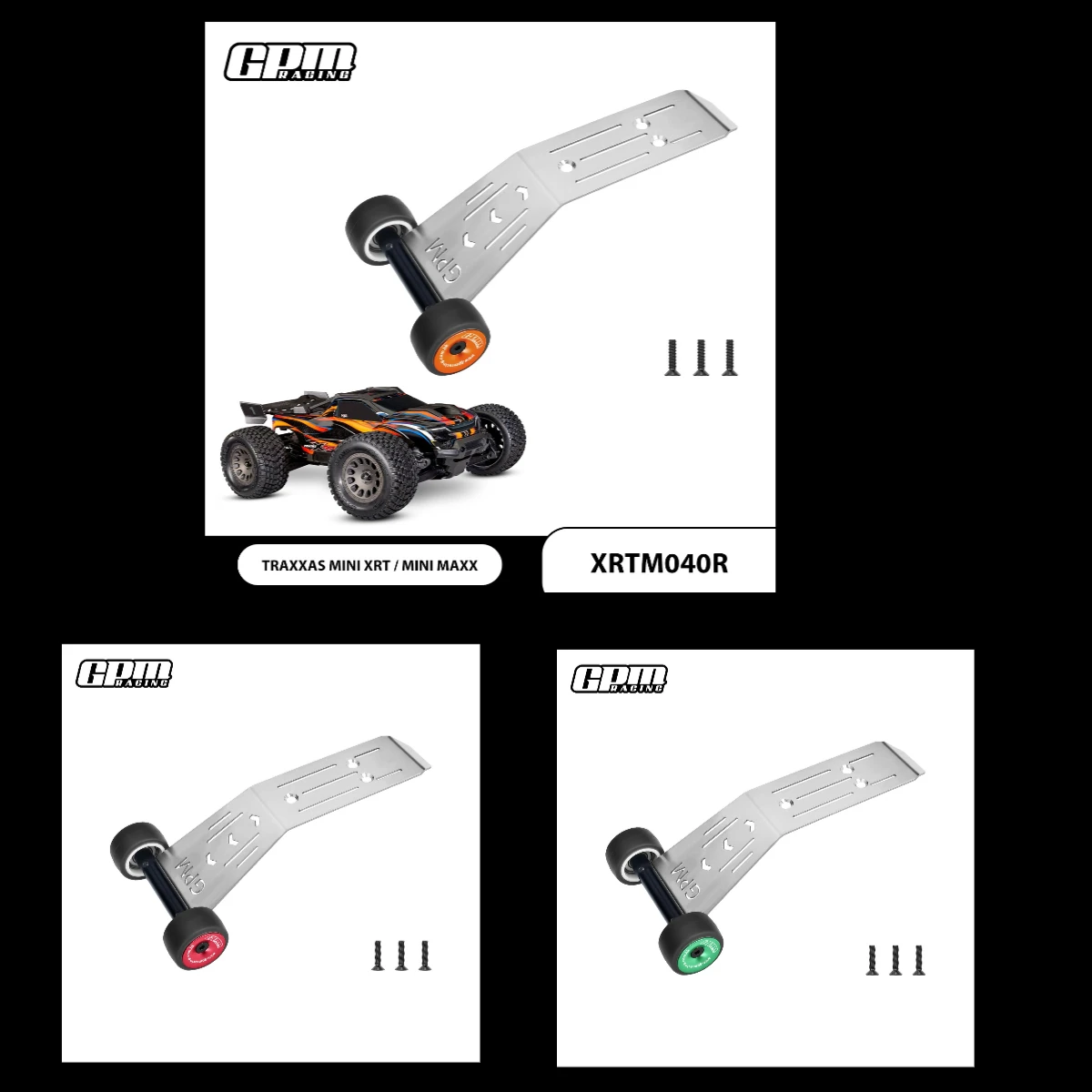 

GPM TRAXXAS Mini XRT Mini Maxx For Stainless Steel Bearing Wheelie Bar