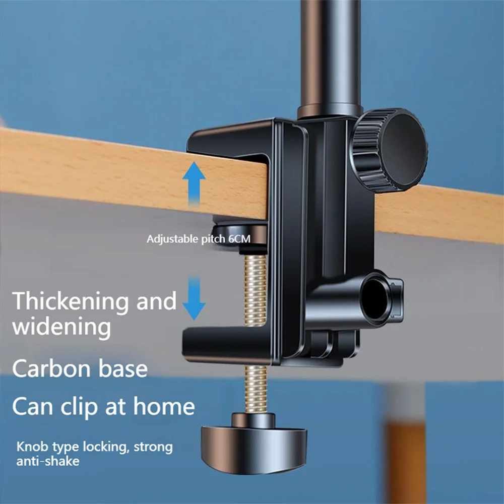 360ขาตั้งแท็บเล็ตแขนยาวปรับได้สำหรับแท็บเล็ต4-12.9นิ้วแท่นวางสมาร์ทโฟนแท่นวางขี้เกียจรองรับไอแพด