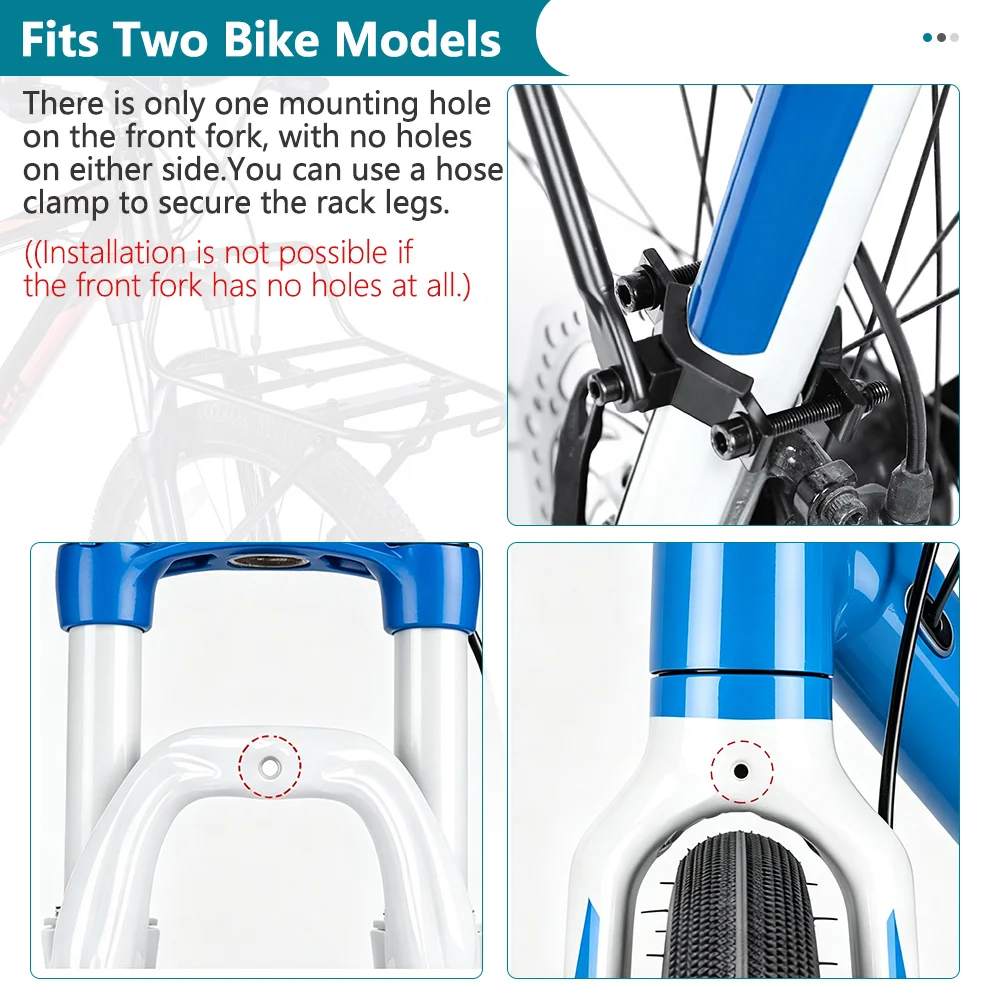 NEWBOLER MTB Aluminum Alloy Bicycle Front Rack Carrier Panniers Bag Luggage Shelf Bracket Trunk For Bicycle Accessories