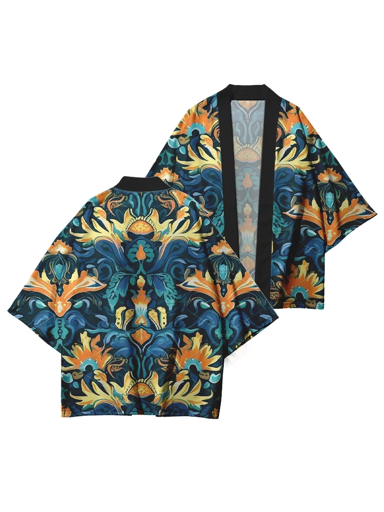 Nuova donna Yukata stampa etnica Kimono tradizionale Harajuku uomo Yukata donna giapponese Streetwear giacca giapponese Yukata