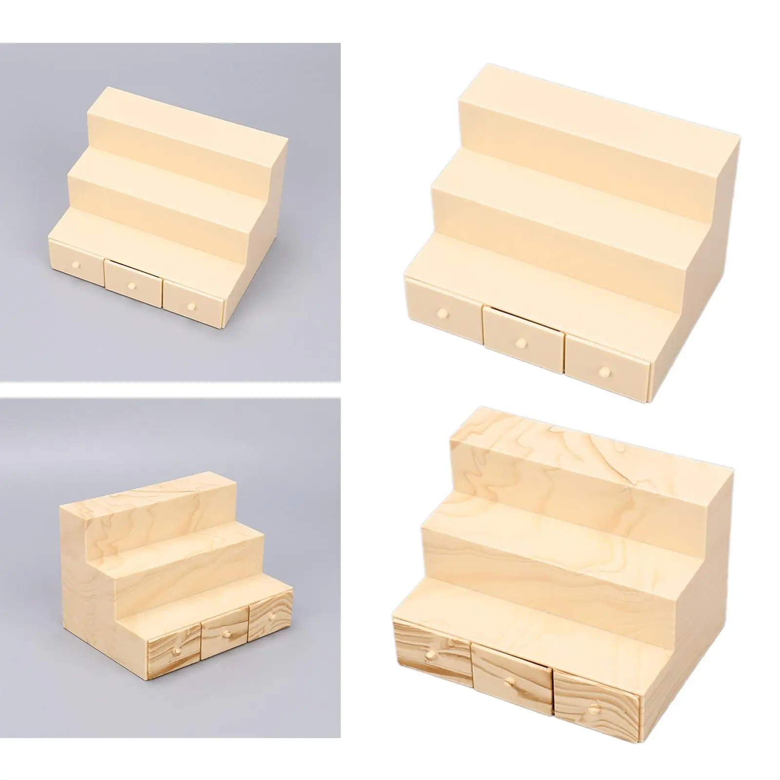 1/12 Scale Miniature Shelf Simulation Furniture Toy Playhouse Storage Pretend