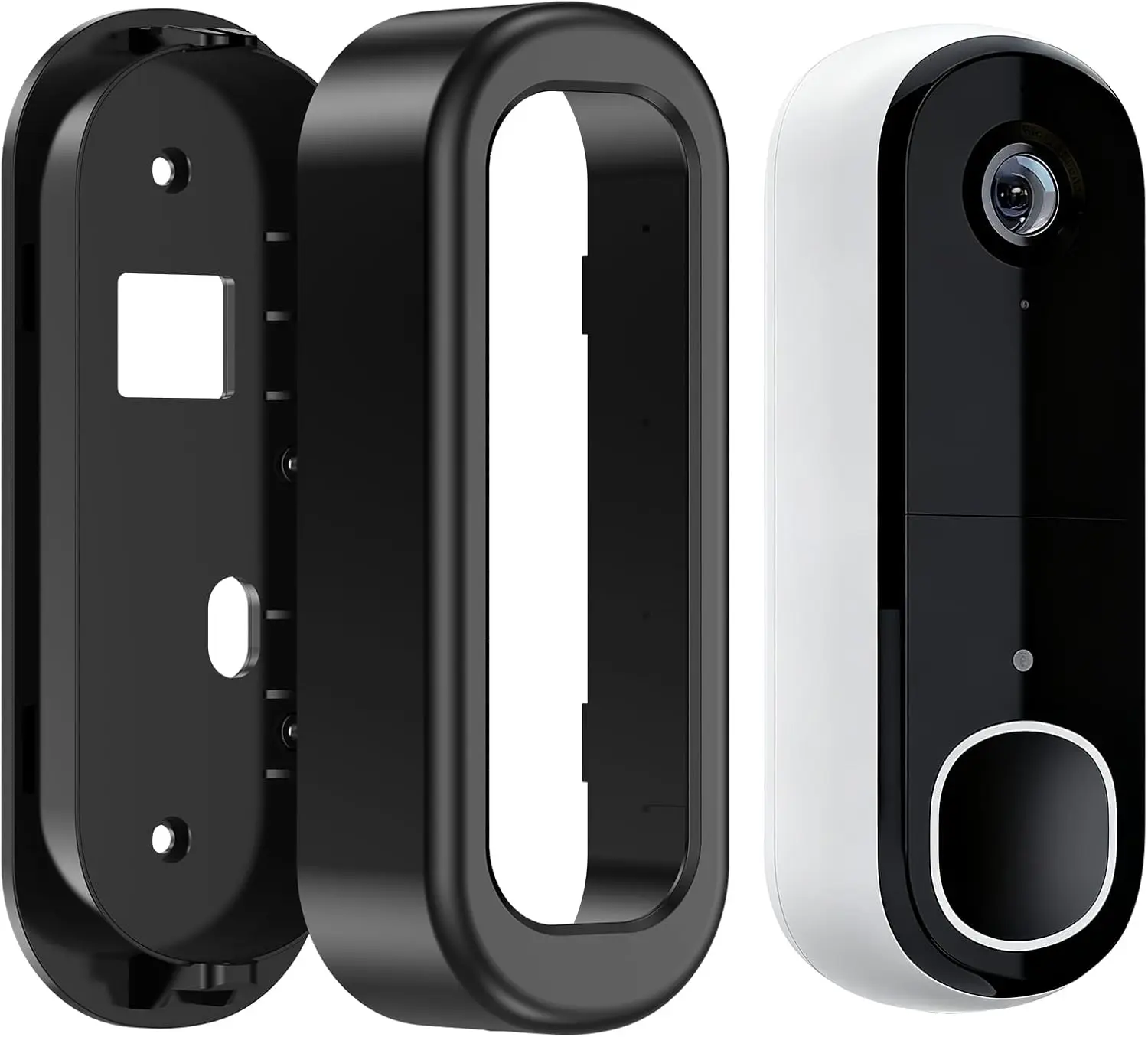 

Adhesive Doorbell Camera Mount for Arlo Video Doorbell 2K 2nd Gen, No-Drill Bracket with Anti-Theft Screws for Apartments