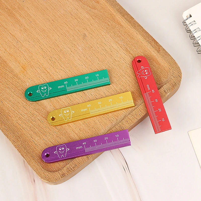 High-Quality Aluminium Dental Endo Rulers Endodontic Span Measure Scale Dentist Tools Finger Rulers for Dental Materials