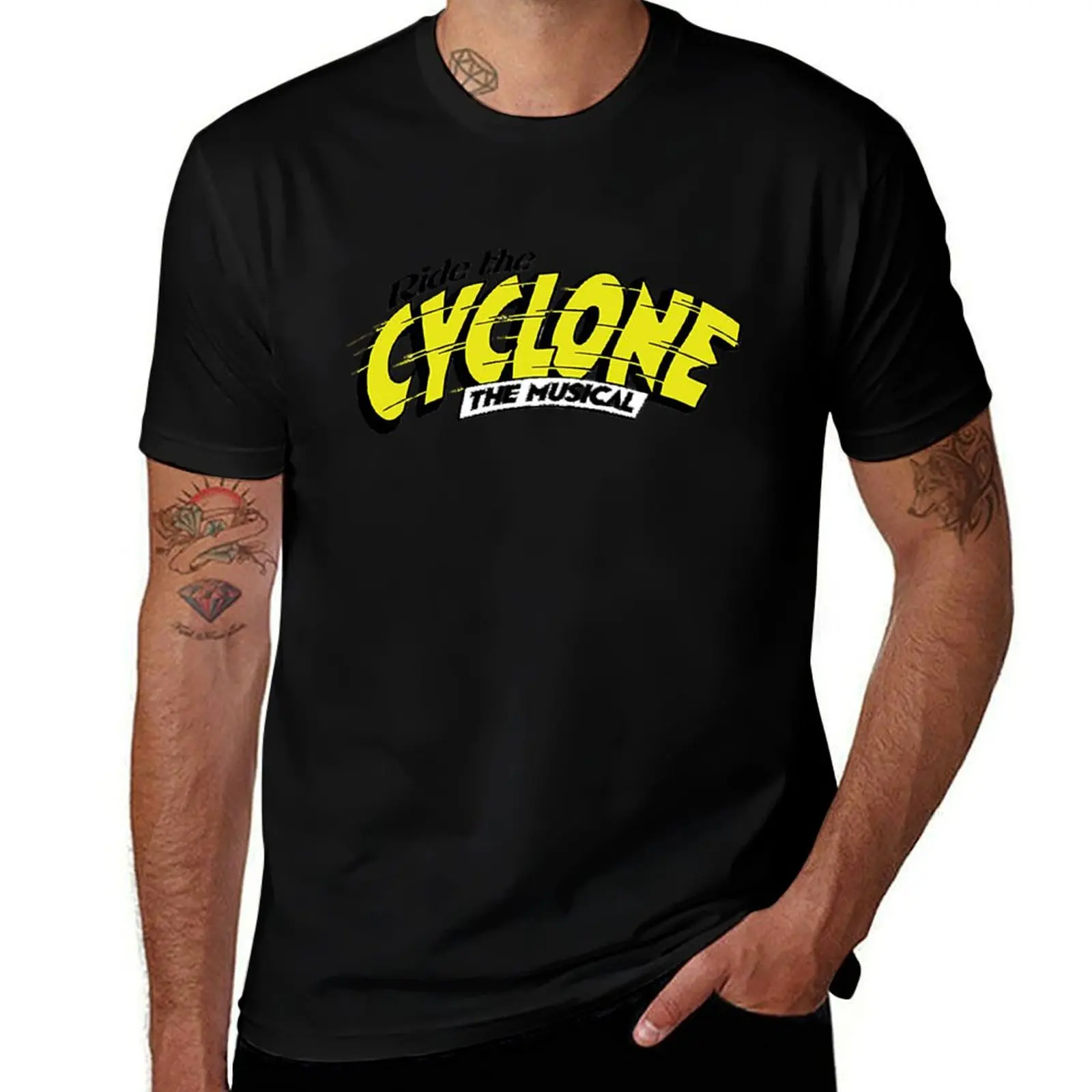 Montez le cyclone musical classique T-Shirt Big and Tall Short Sleeve Tee T-Shirt
