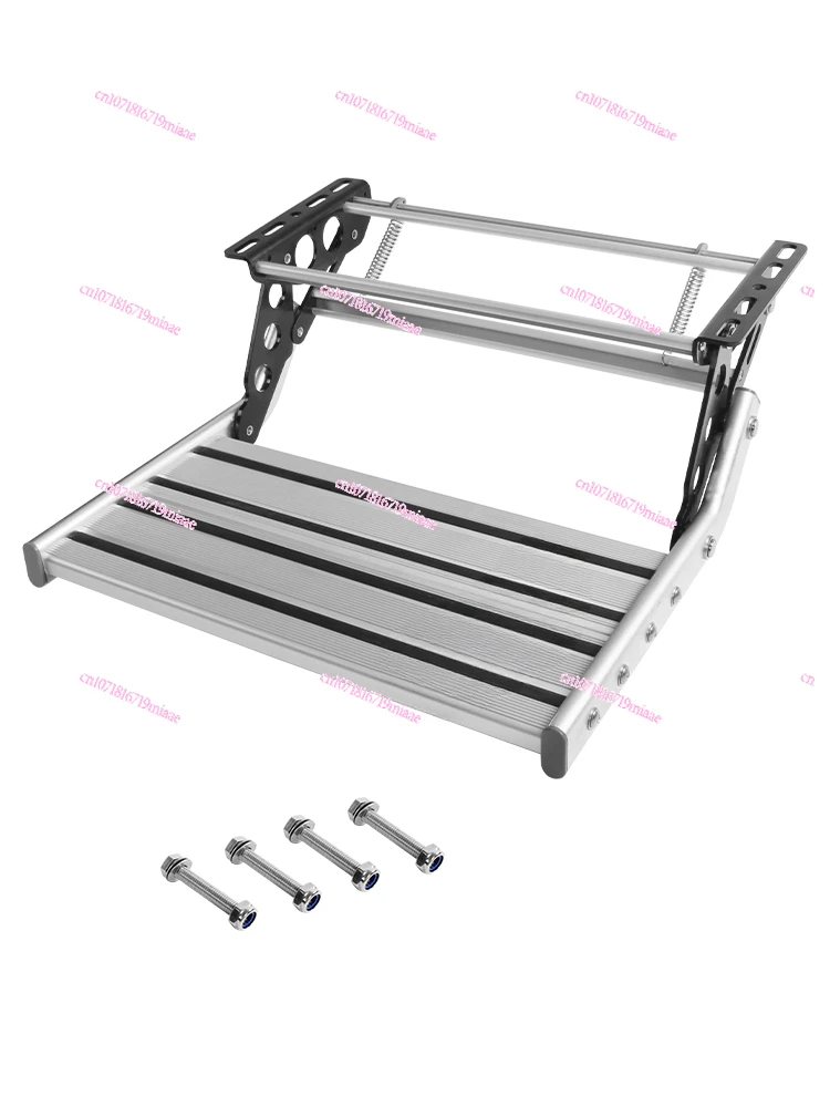 RV Folding Step Plate Trailer Car Welcome Aluminum Alloy Manual Shrink Single Layer Double Pedal Electric Pedal