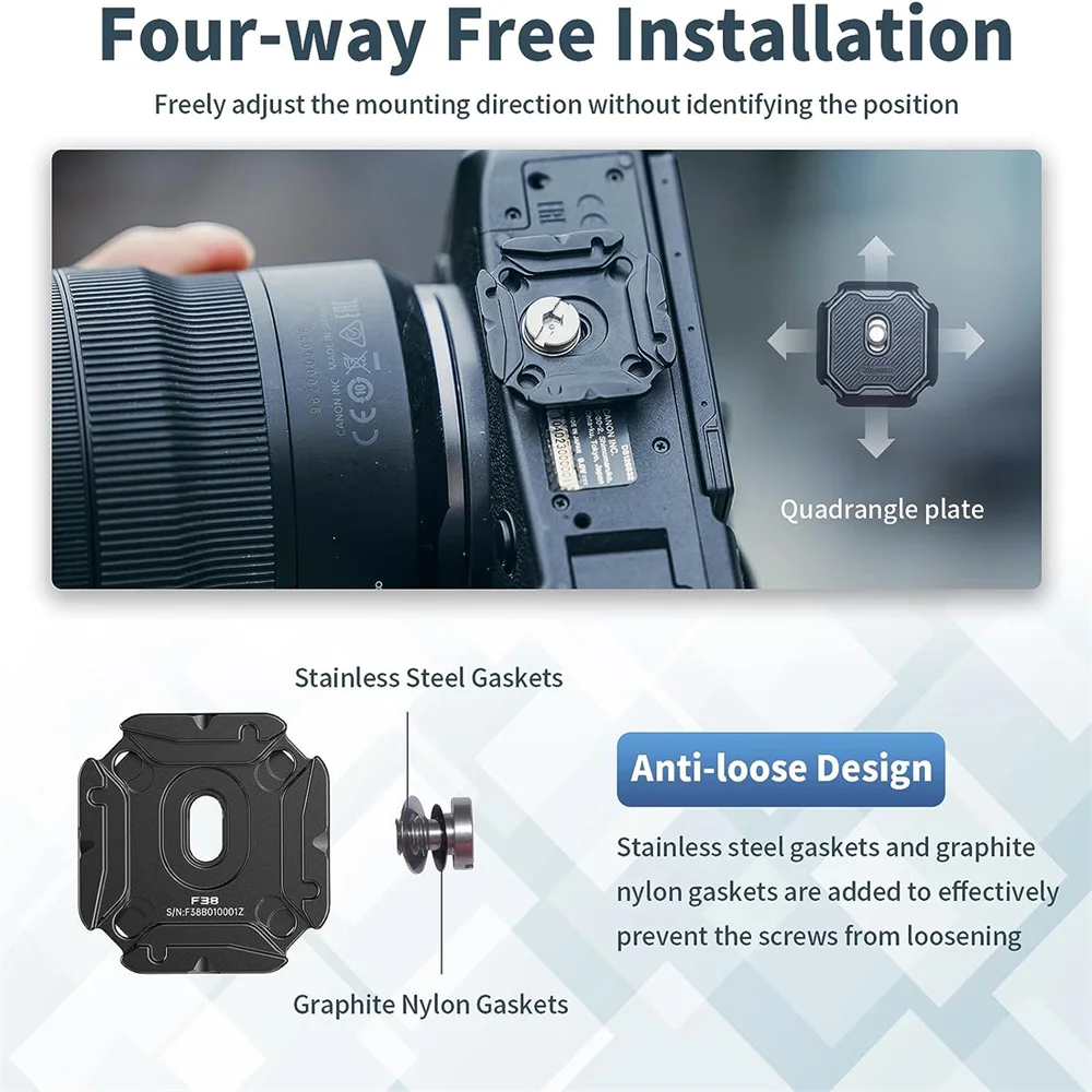 FALCAM F38 Pro Multi-hole Quick Release Kit Multi-hole Quick Release Base Multi-hole Quick Release Plate Photography Accessories