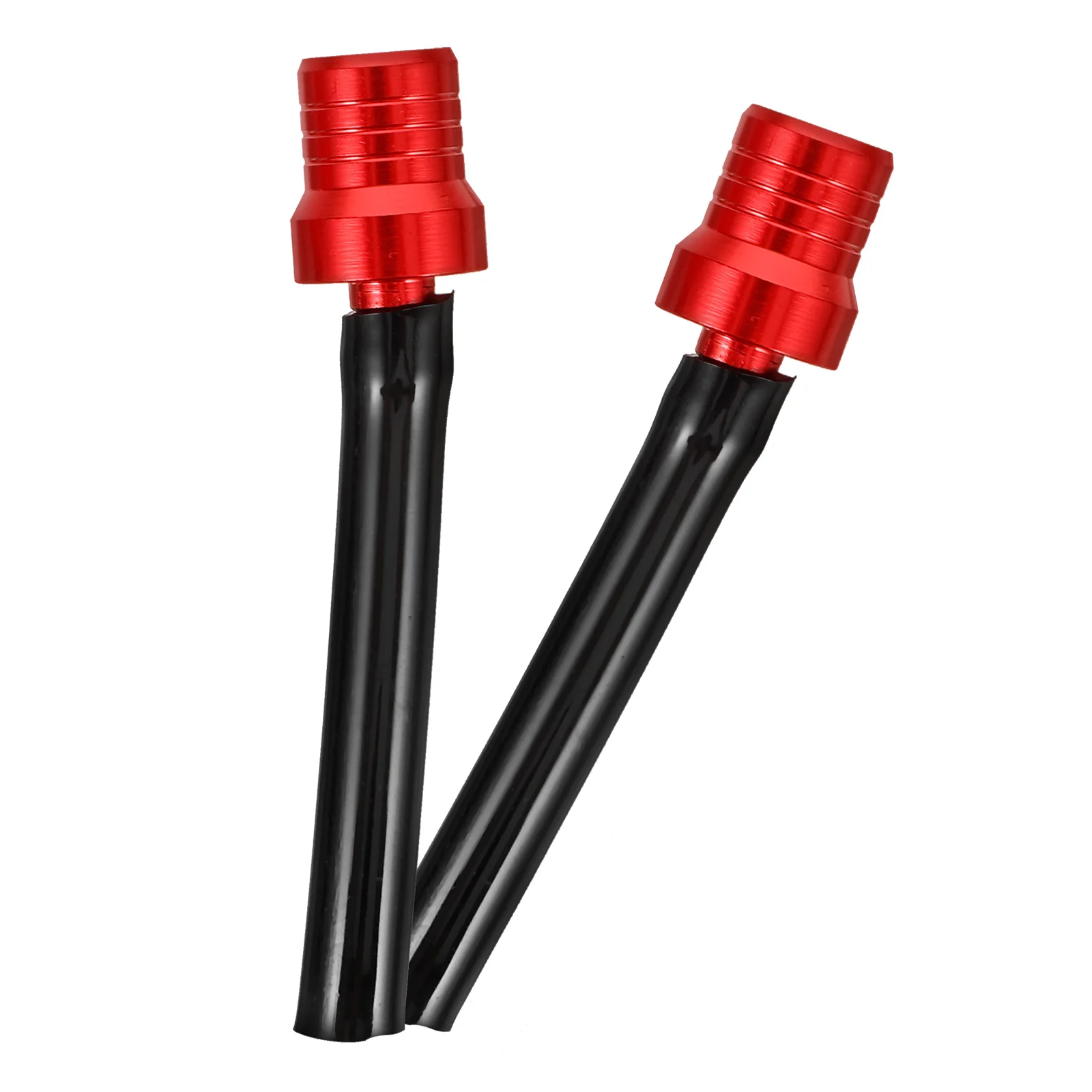

2pcs Fuel Tank Cap CNC Aluminum Alloy Gas Vent Hose for ATV with Rubber Tube Black Red Motorcycle Parts