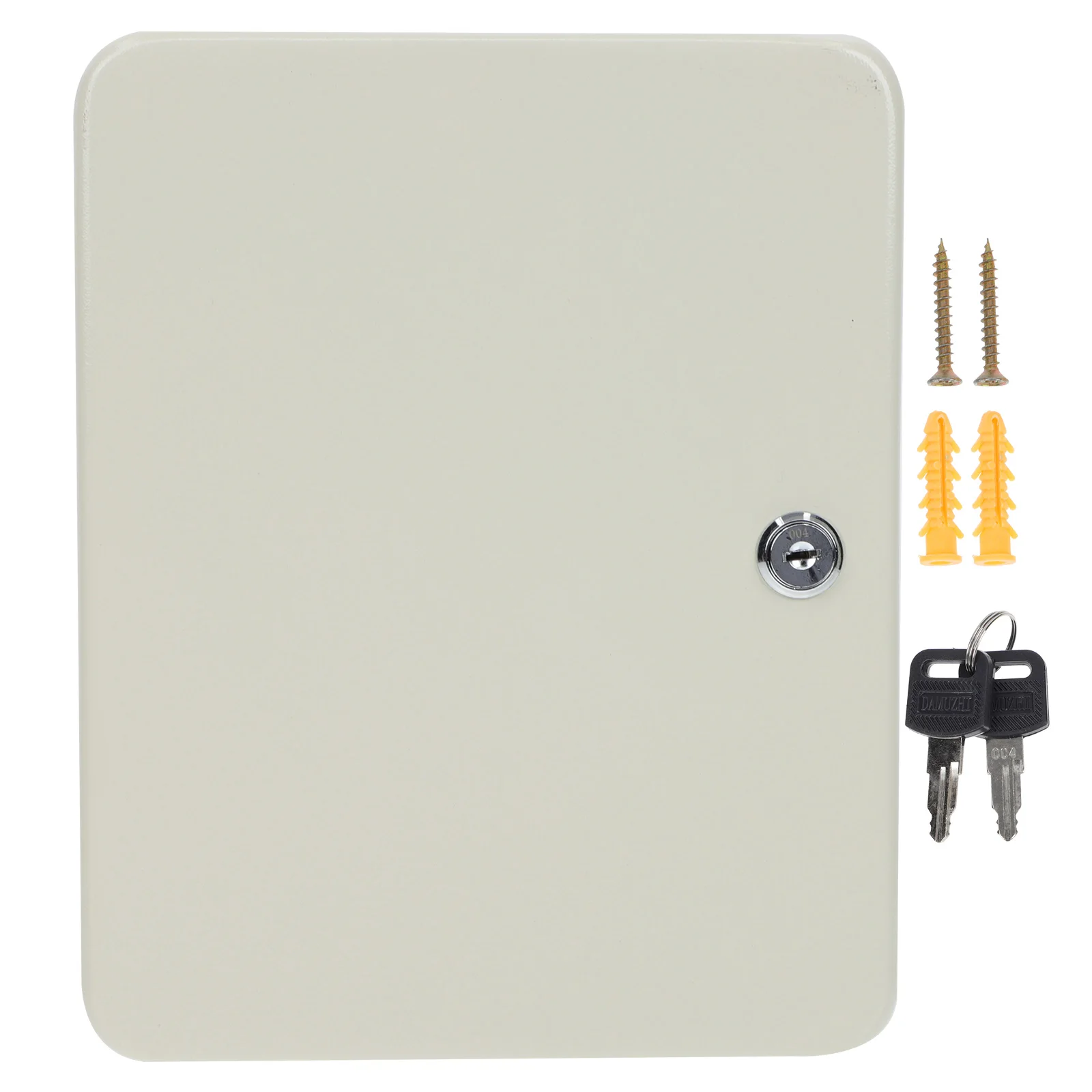 

28-slot Key Cabinet Storage Box Heavy Duty Material Scratch-resistant Finish Lock Design Rounded Corner Key Organizer