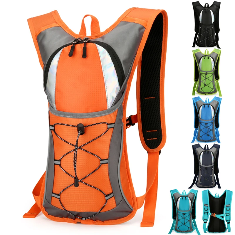 حقيبة ظهر Toposhine قابلة للتنفس، حزام خلفي شبكي قابل للتعديل، تخزين بنجي مرن، حقيبة رياضية خارجية متوافقة مع المثانة المائية