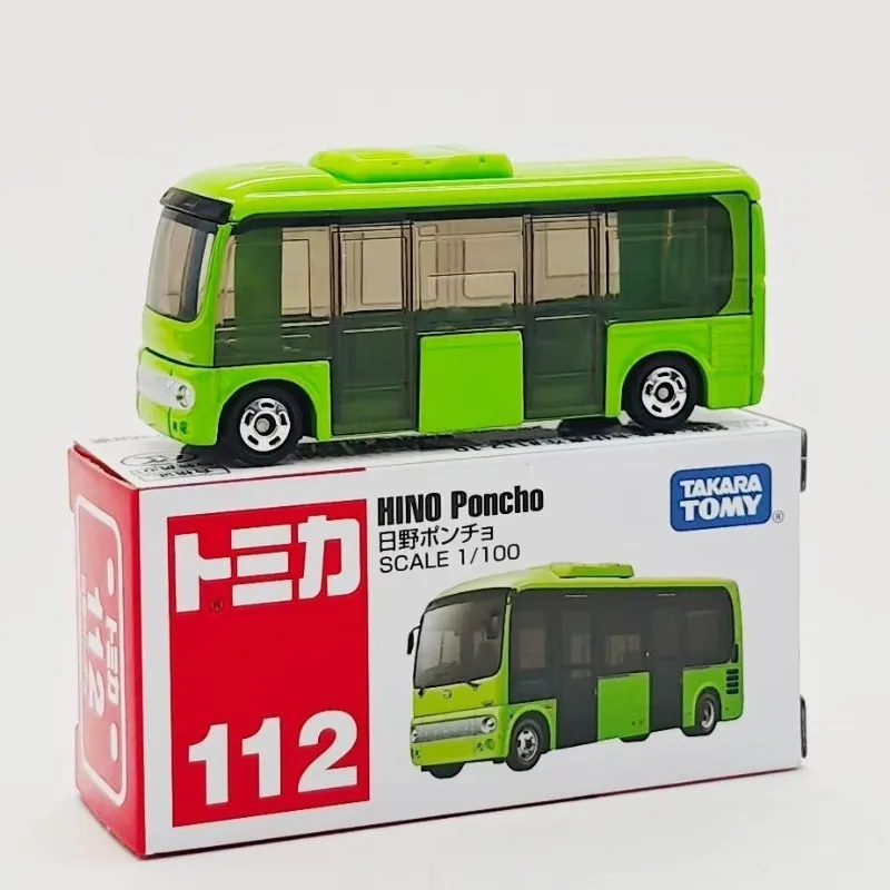 

TAKARA TOMY Tomica 1/100 Red & White Box 112nd Hino Bus Alloy Car Model Toy for Boys Exquisite Desktop Decoration
