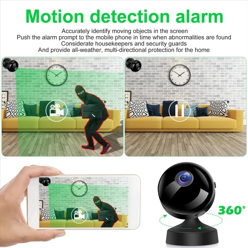 Xiaomi 4K WiFi Wireless Surveillance Camera Infrared Night Vision Motion Detection Alarm Wide-angle Smart Home Remote Monitor