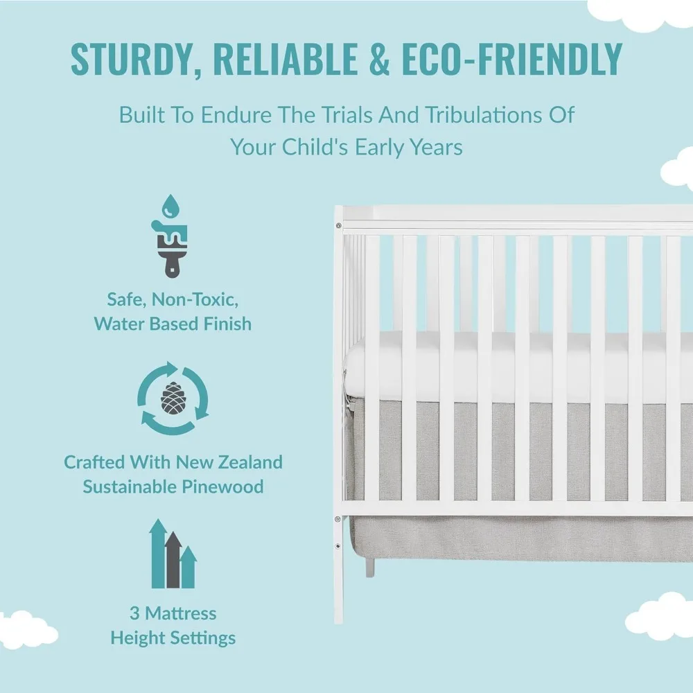 5-in-1 Convertible Crib