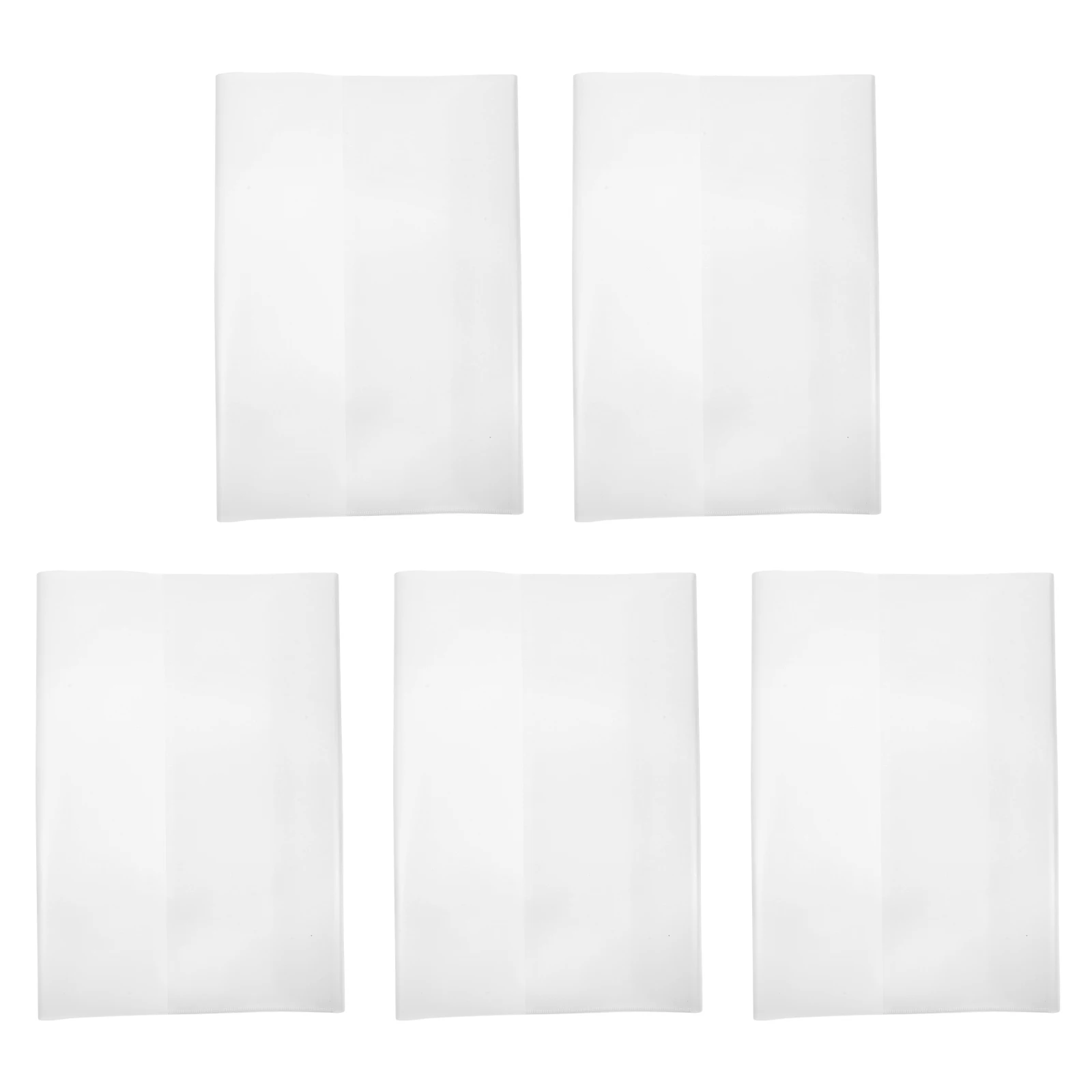 5pcs Waterproof Book Cover Transparent Plastic Protective School Books Cover Film PP Material Easy to Use