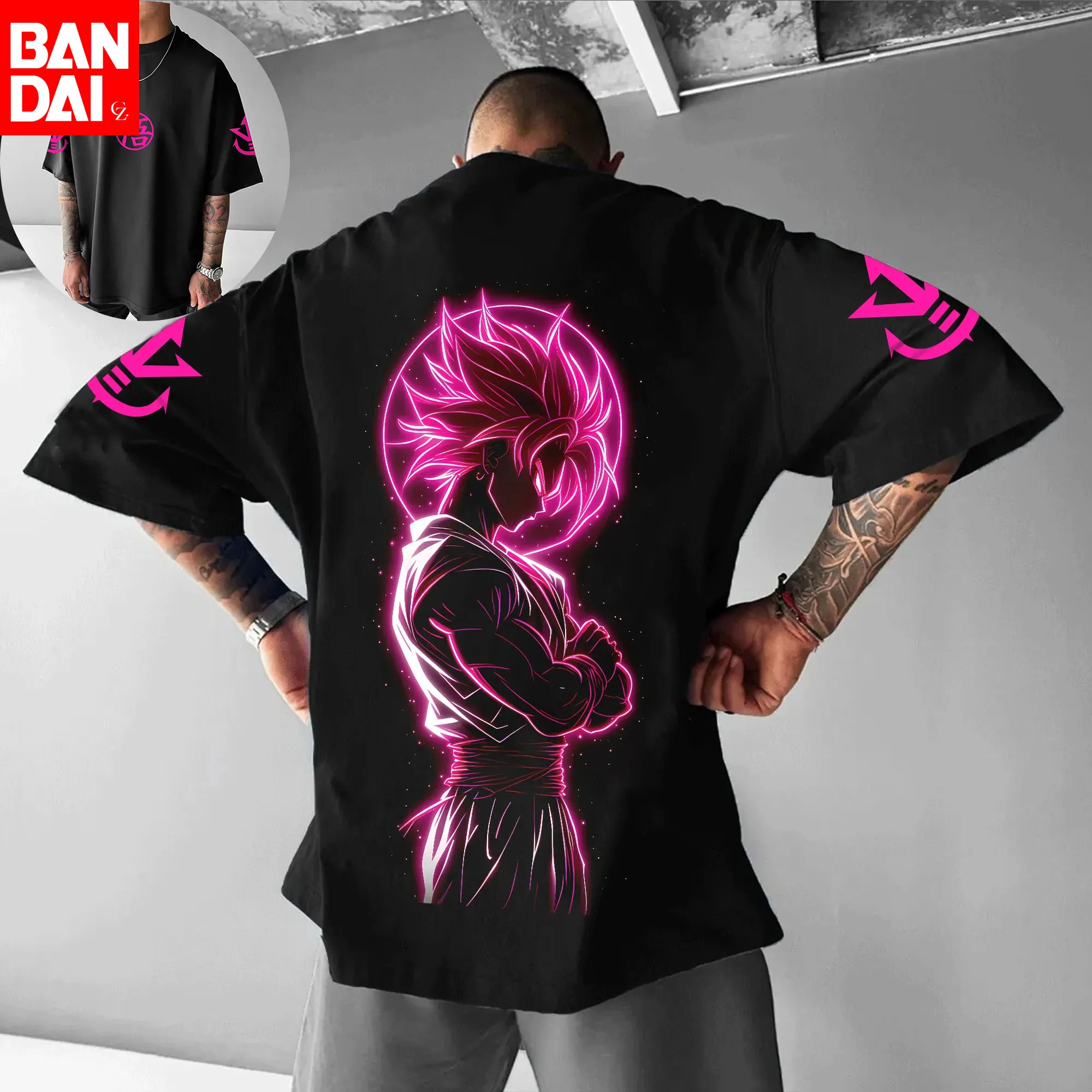 

2026 Summer Y2k Dragon Ball Oversized Men's T-Shirts Women's Cotton Short Sleeve Tee Casual Streetwear Unisex Top Anime Inspired