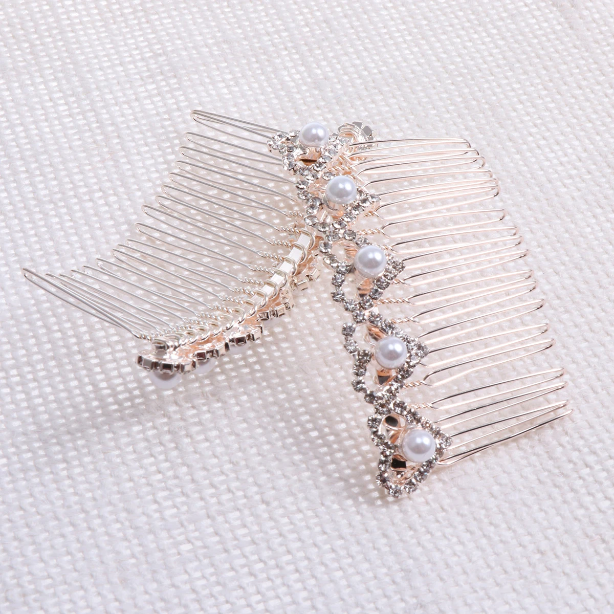 

2 шт., расческа для волос с бриллиантами, жемчужные свадебные аксессуары для невесты, подружки невесты, вечеринки, выпускного вечера, юбилея, декоративный сплав для особых случаев