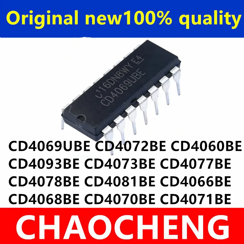(10piece)100% NewCD4073BE CD4077BE CD4093BE CD4072BE CD4078BE CD4081BE CD4066BE CD4060BE CD4068BE CD4069UBE CD4070BE CD4071BE