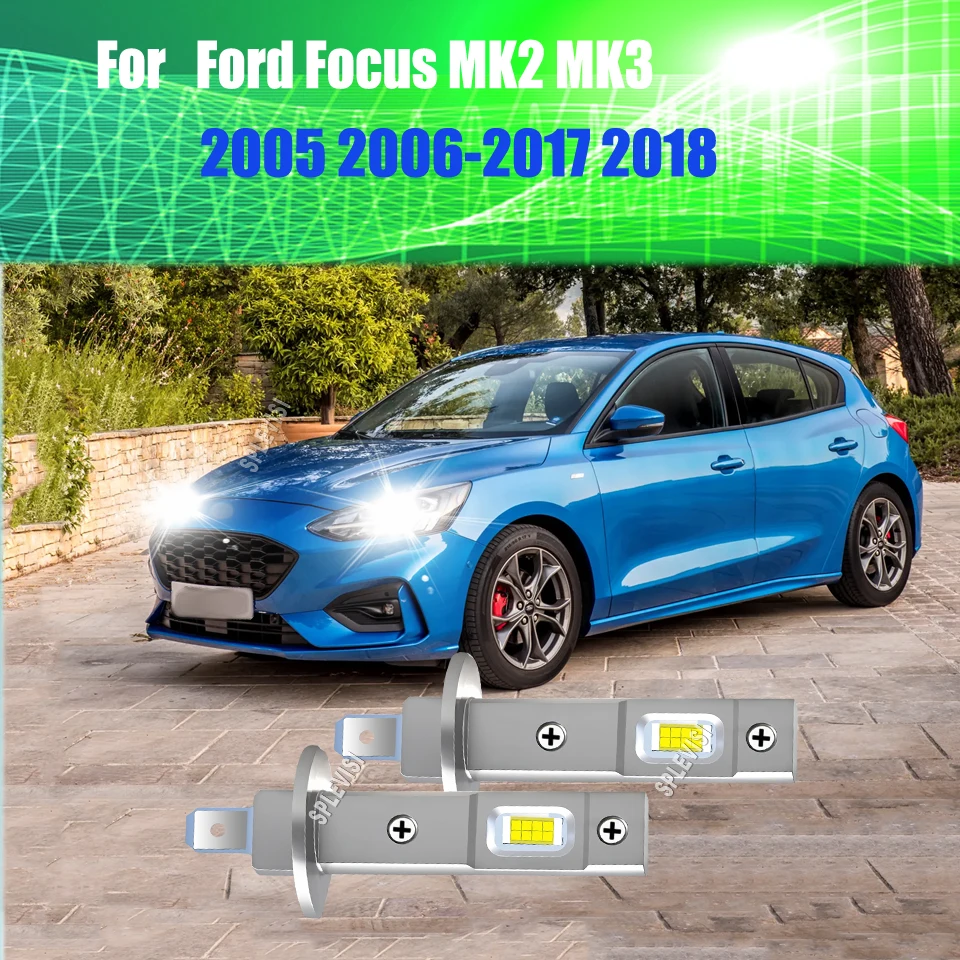 

LED 80W Headlamp Hi Beam feature a much wider beam pattern design For Ford Focus MK2 MK3 2005 2006 2007 2008 2009 2010 2011-2018