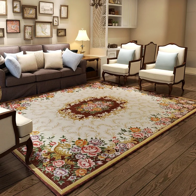 

Living Room Carpets Artistic High-grade Printing Soft Coffee Table Rug Bedroom Plush Fluffy Lines Large Area Mat Alfombra 양탄자